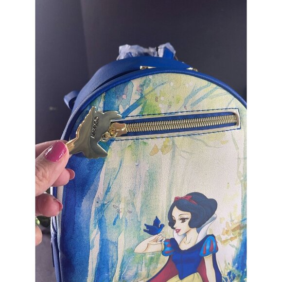 Loungefly Snow White Disney Backpack Princess Bird Forest HandBag Purse Bag - Picture 5 of 15